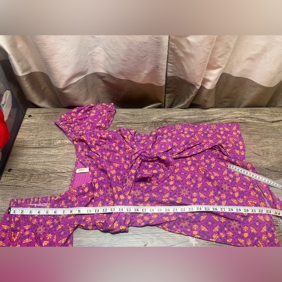 Spell Madame Peacock Sweetheart Mini‎ Dress in Boysenberry size large - Picture 6 of 9